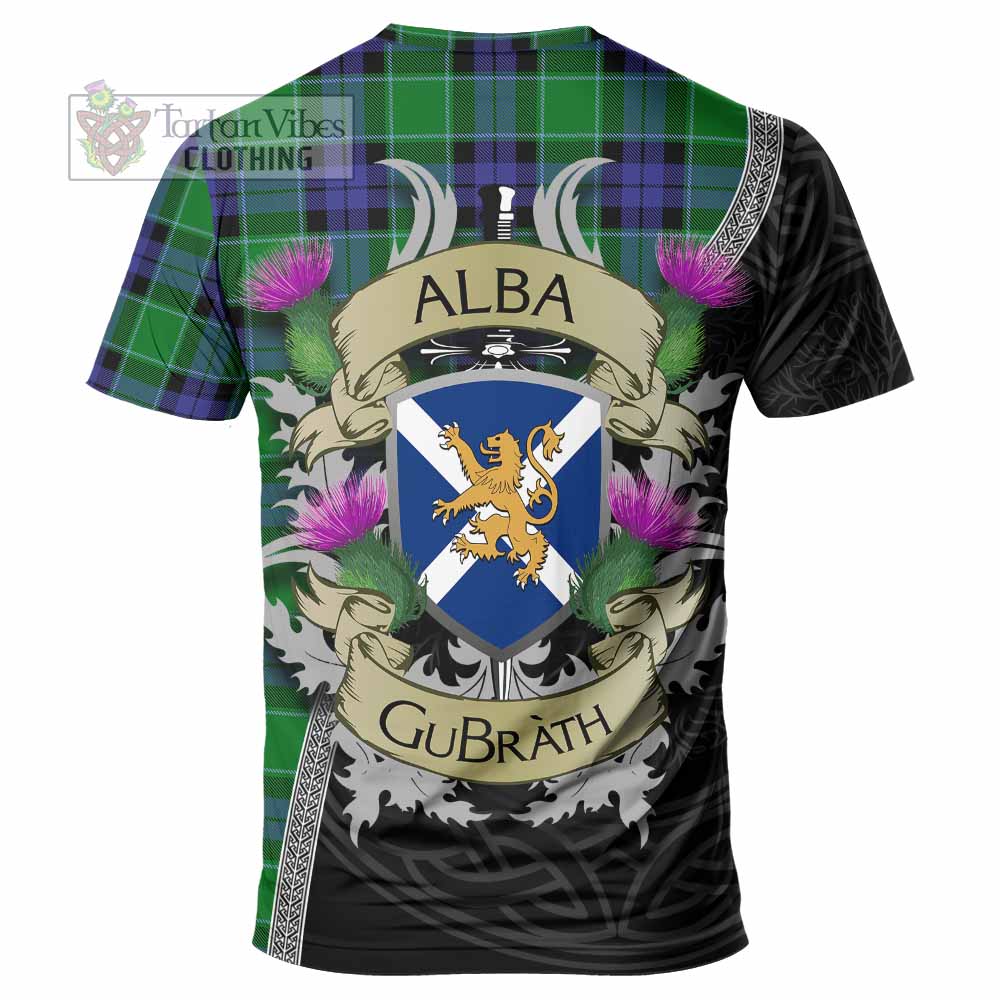 Monteith Tartan Family Crest T-Shirt Lion Rampant Royal Thistle Shield Celtic Inspired - Tartan Vibes Clothing