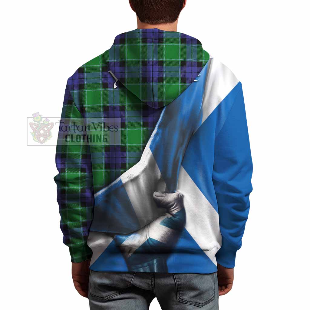 Monteith Tartan Hoodie with Family Crest Scotland Patriotic Style - Tartan Vibes Clothing