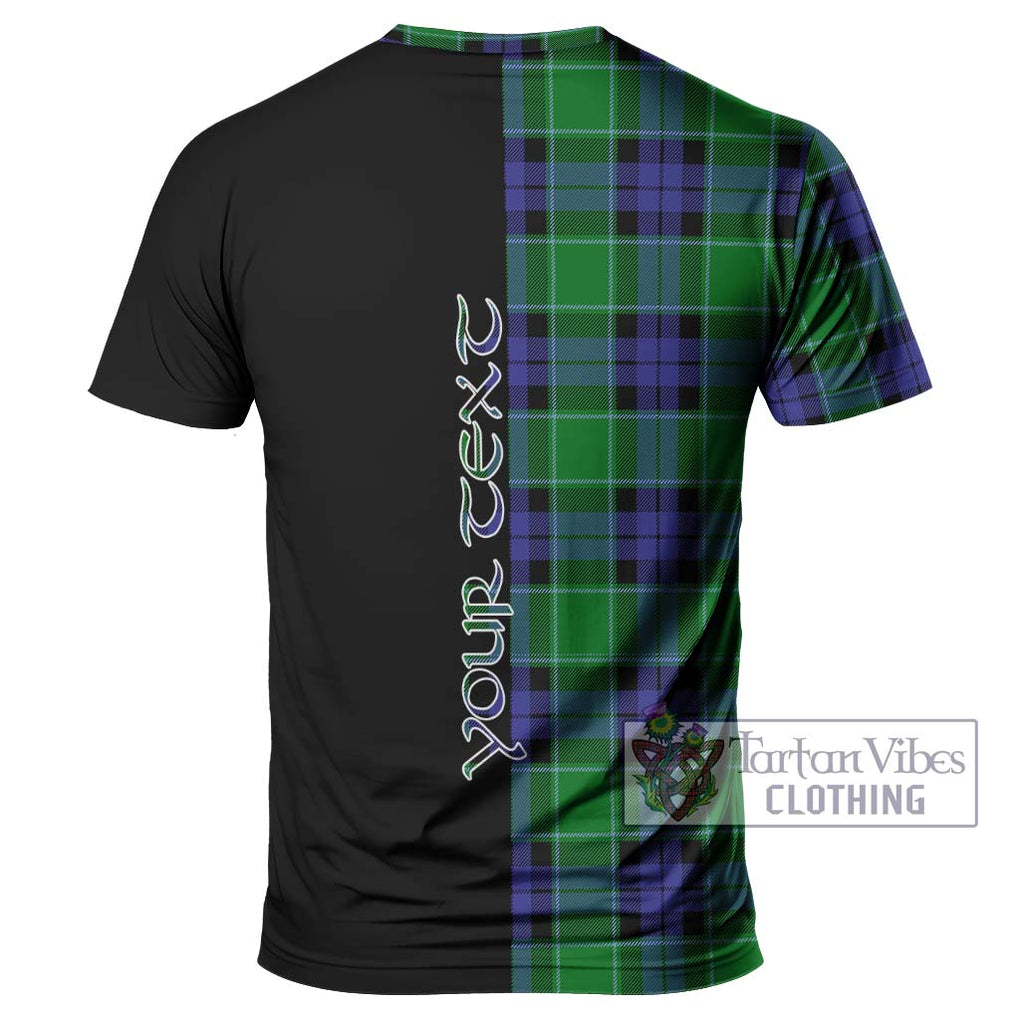 Monteith Tartan T-Shirt with Family Crest and Half Of Me Style - Tartan Vibes Clothing