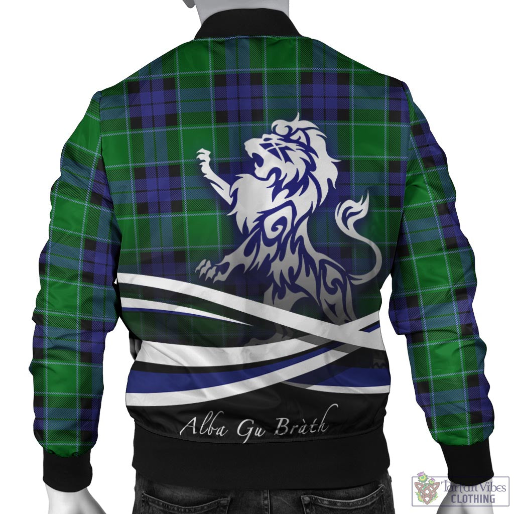 Monteith Tartan Bomber Jacket with Alba Gu Brath Regal Lion Emblem - Tartan Vibes Clothing