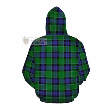 Monteith Tartan Cotton Hoodie with Family Crest DNA In Me Style Pullover Hoodie - Tartan Vibes Clothing