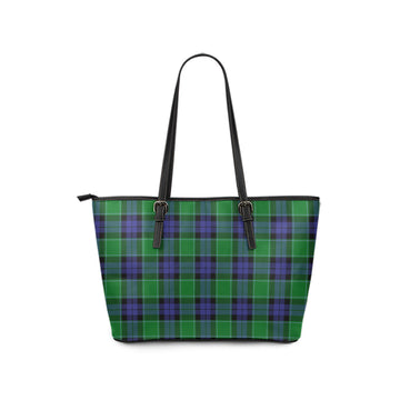 Monteith Tartan Leather Tote Bag