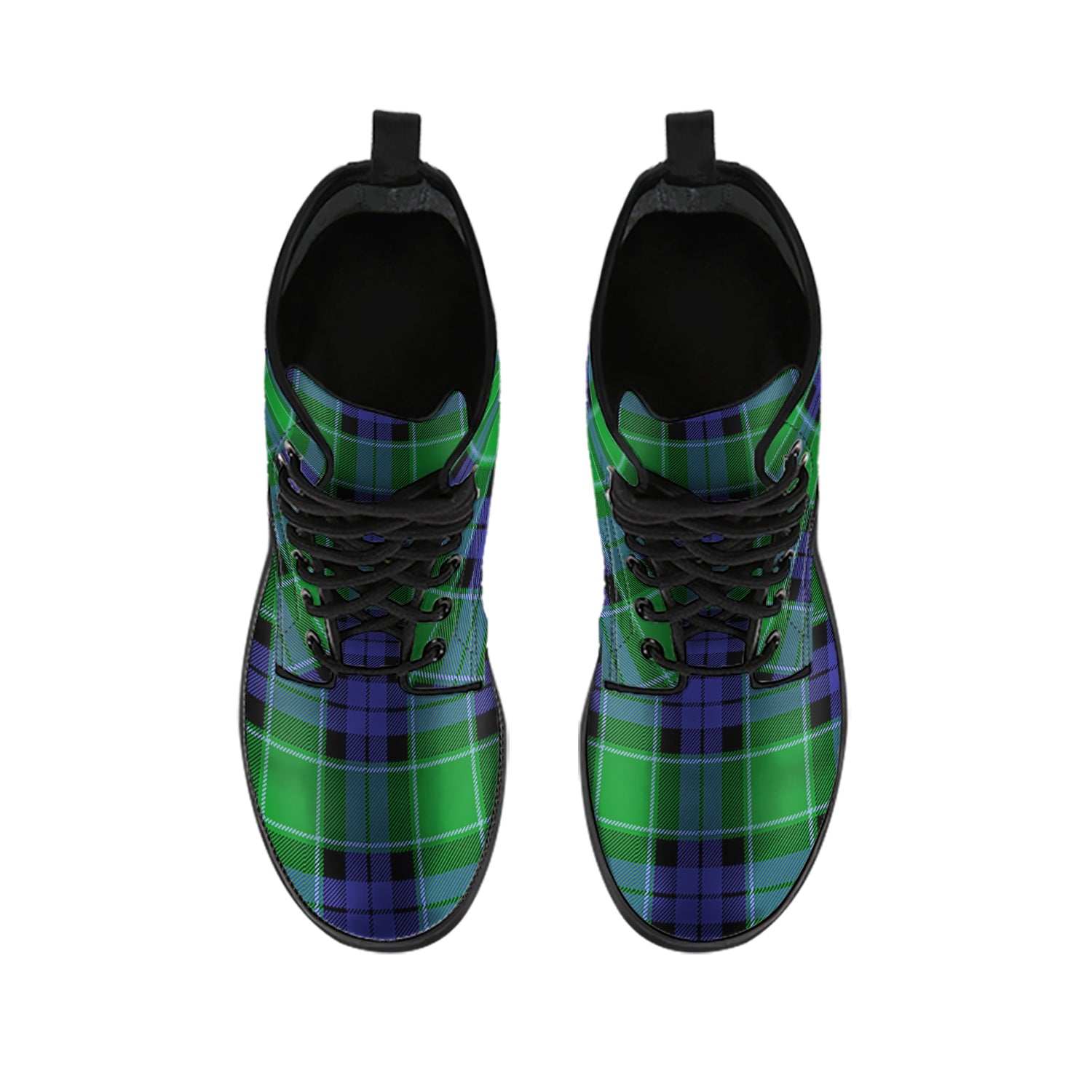 Monteith Tartan Leather Boots - Tartan Vibes Clothing