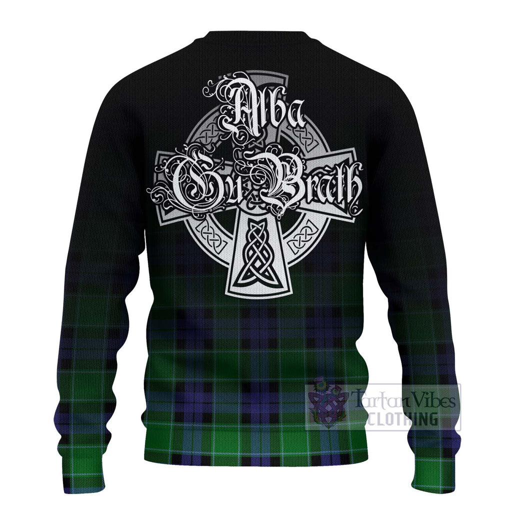 Monteith Tartan Ugly Sweater Featuring Alba Gu Brath Family Crest Celtic Inspired - Tartan Vibes Clothing