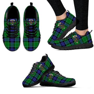 Monteith Tartan Sneakers with Family Crest