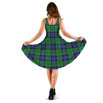 Monteith Tartan Sleeveless Midi Womens Dress