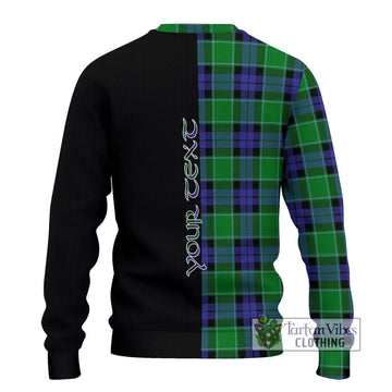 Monteith Tartan Ugly Sweater with Family Crest and Half Of Me Style - Tartan Vibes Clothing