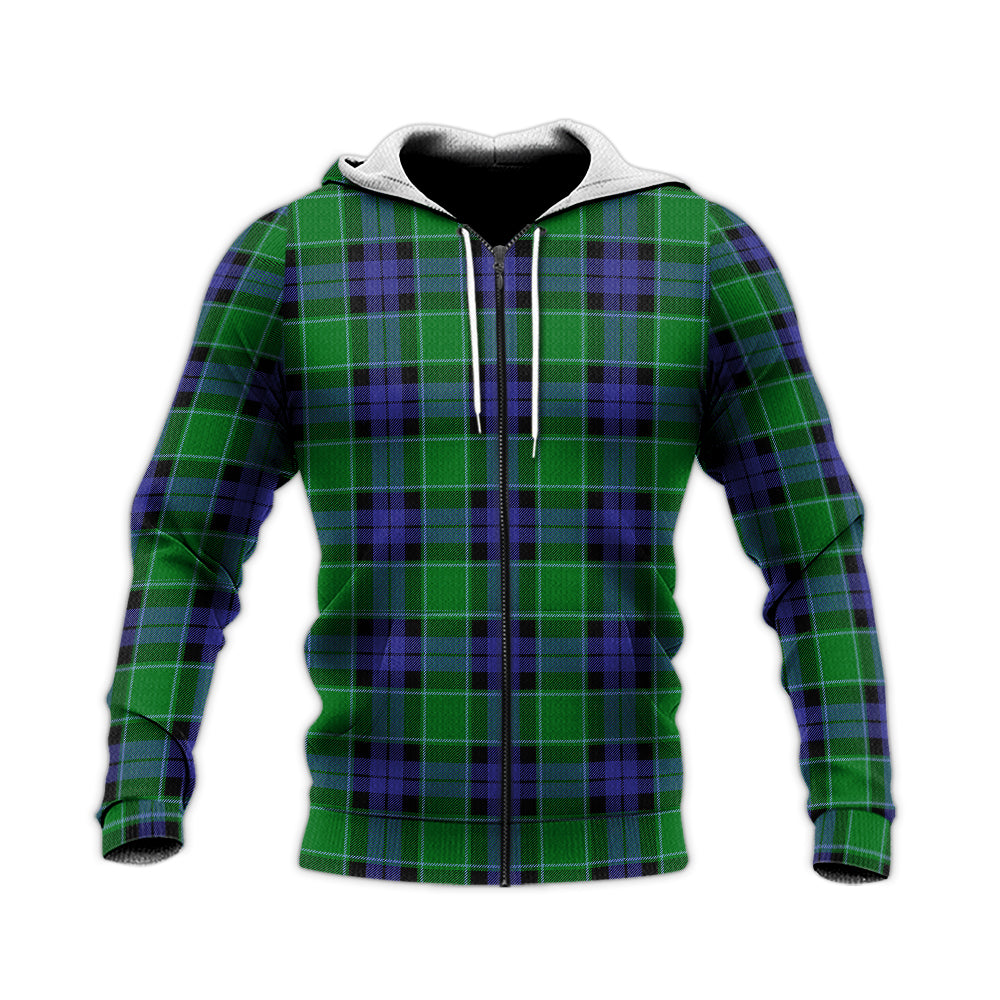 Monteith Tartan Knitted Hoodie - Tartan Vibes Clothing