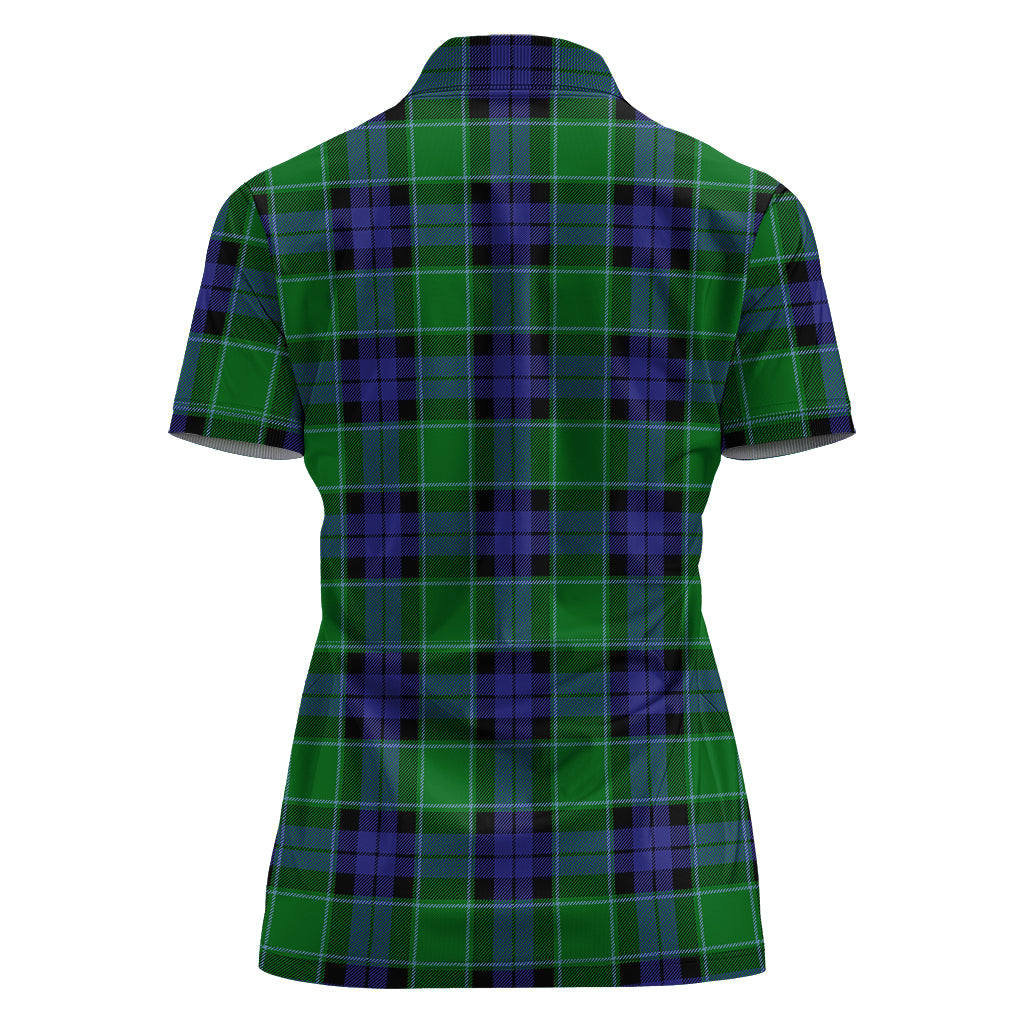 monteith-tartan-polo-shirt-with-family-crest-for-women