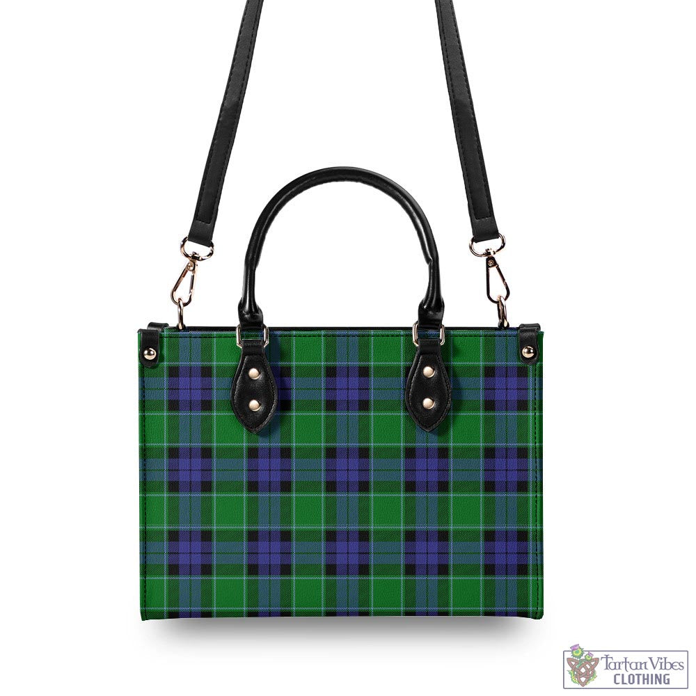 Monteith Tartan Luxury Leather Handbags - Tartan Vibes Clothing