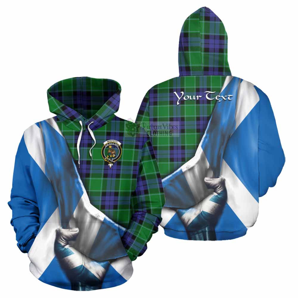 Monteith Tartan Hoodie with Family Crest Scotland Patriotic Style - Tartan Vibes Clothing