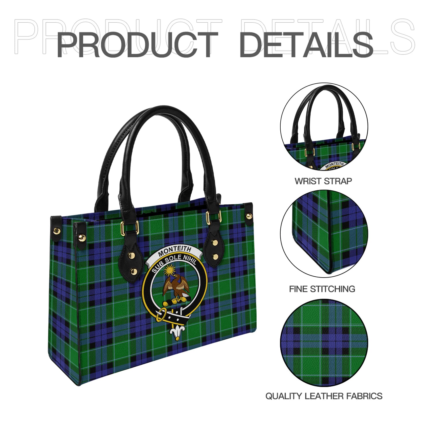 monteith-tartan-leather-bag-with-family-crest