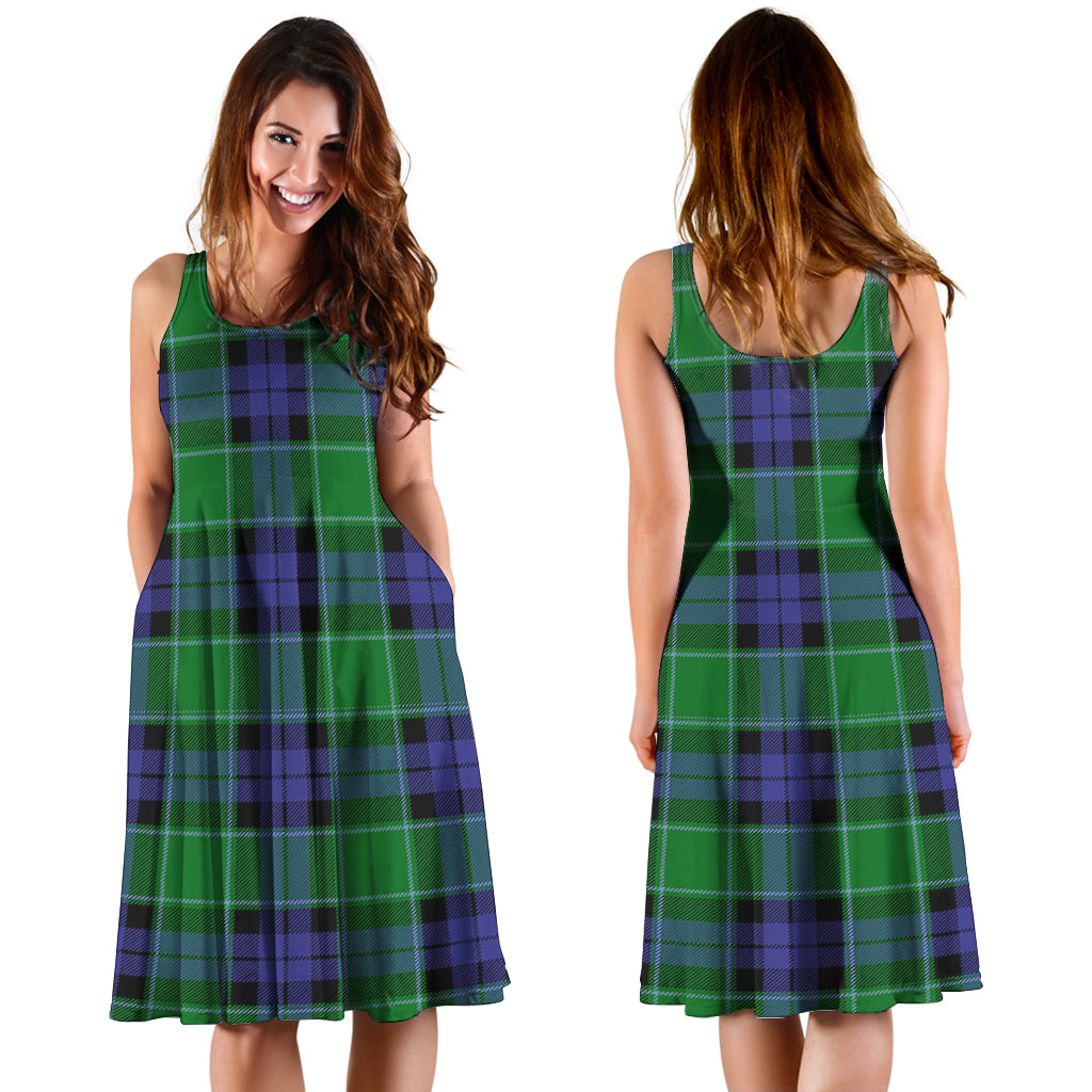 Monteith Tartan Sleeveless Midi Womens Dress - Tartan Vibes Clothing