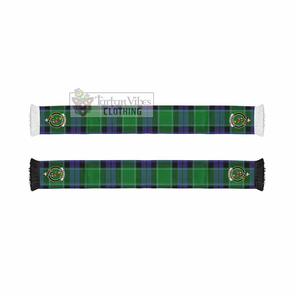 Monteith Tartan Ruffneck Scarf with Family Crest - Tartan Vibes Clothing