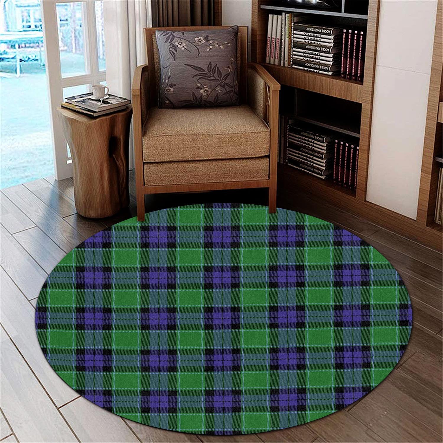 Monteith Tartan Round Rug - Tartan Vibes Clothing