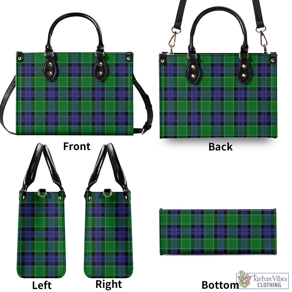 Monteith Tartan Luxury Leather Handbags - Tartan Vibes Clothing