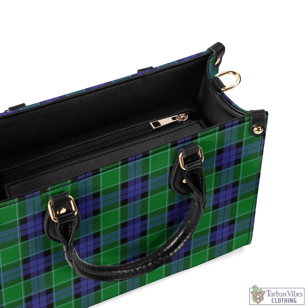 Monteith Tartan Luxury Leather Handbags - Tartan Vibes Clothing