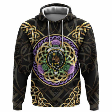 Monteith Clan Crest Hoodie Celtic Scottish Thistle