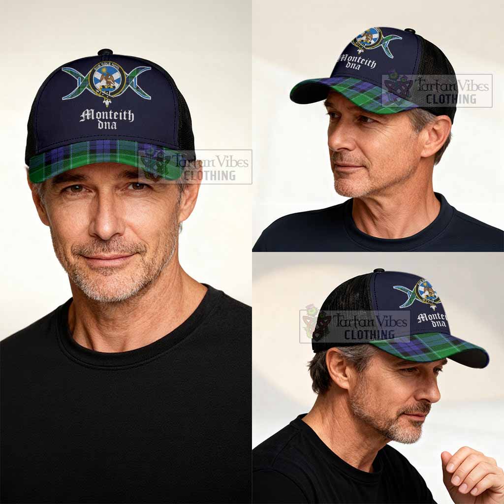 Monteith Clan DNA Tartan Mesh Trucker Cap - Tartan Vibes Clothing