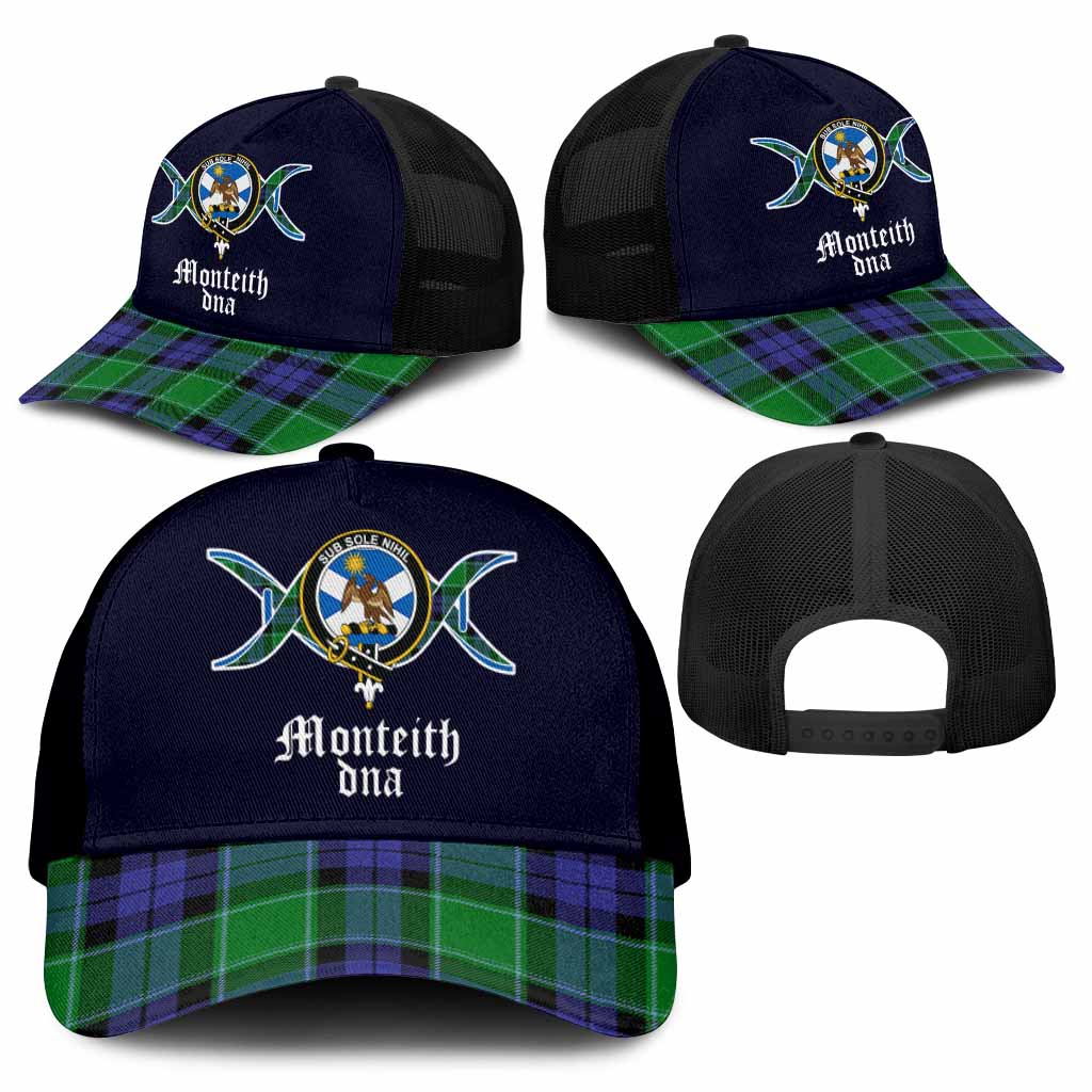 Monteith Clan DNA Tartan Mesh Trucker Cap - Tartan Vibes Clothing