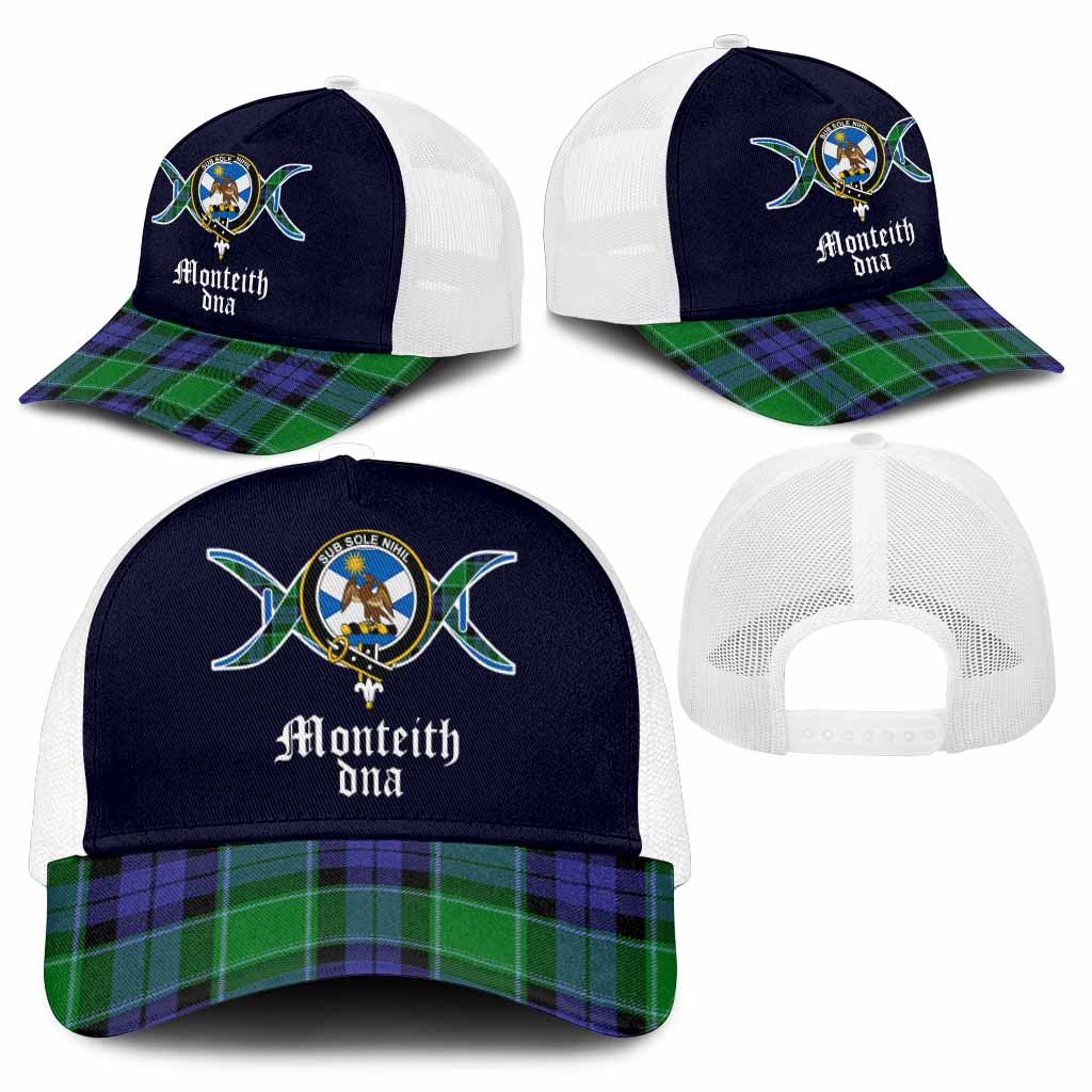 Monteith Clan DNA Tartan Mesh Trucker Cap - Tartan Vibes Clothing