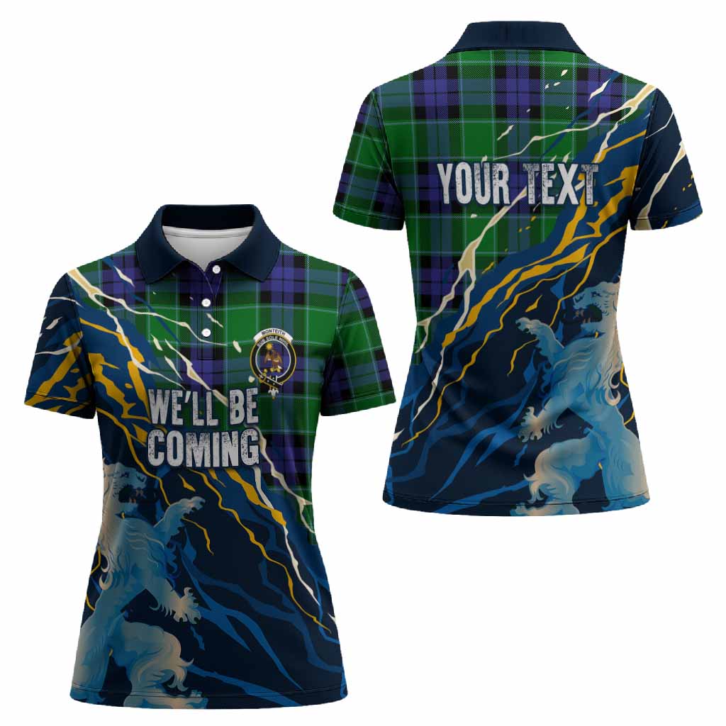 Monteith Scotland Tartan Women Polo Shirt WC2026 Football - We'll Be Coming