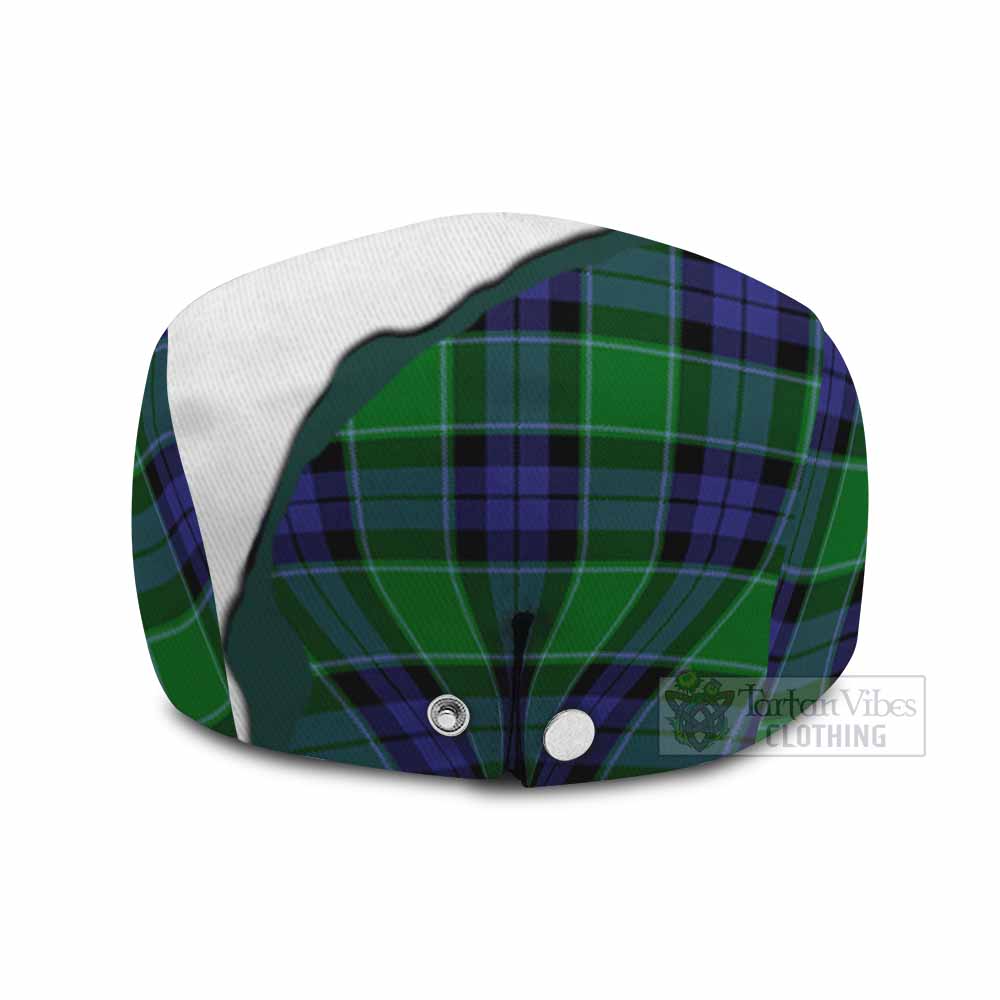 Monteith Scottish Terrier Tartan Flat Cap, Jeff Cap Thistle Heritage Art - Tartan Vibes Clothing
