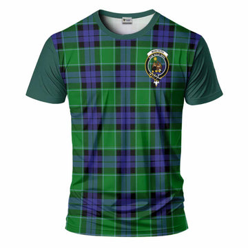 Monteith Tartan Accent T-Shirt with Family Crest