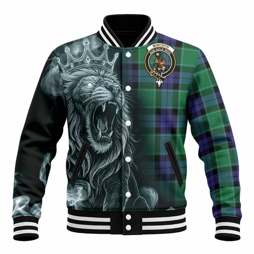 Monteith Tartan Baseball Jacket Roaring Lion Heritage
