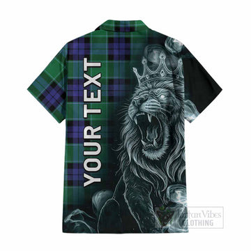 Monteith Tartan Cotton Hawaiian Shirt Roaring Lion Heritage