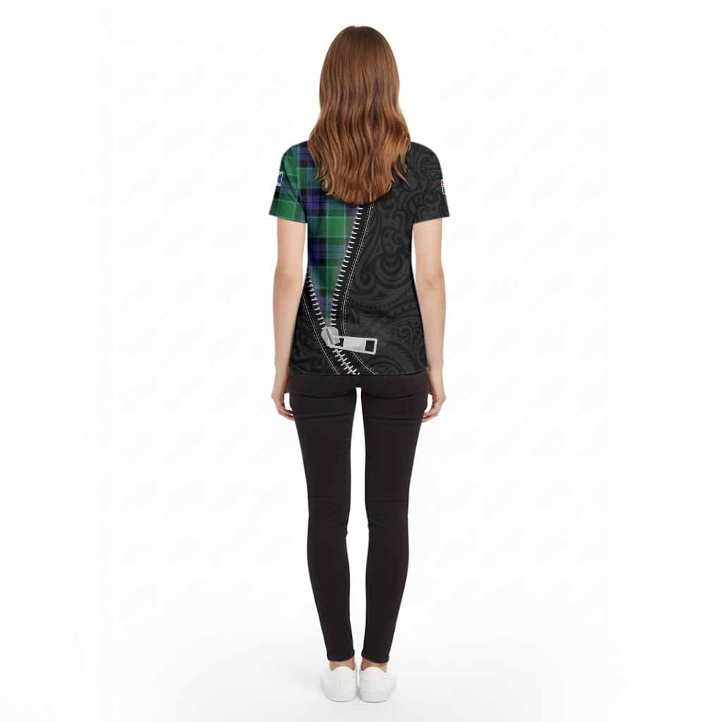 Monteith Tartan Cotton T-shirt New Zealand Pattern Unique Zipper Stylized