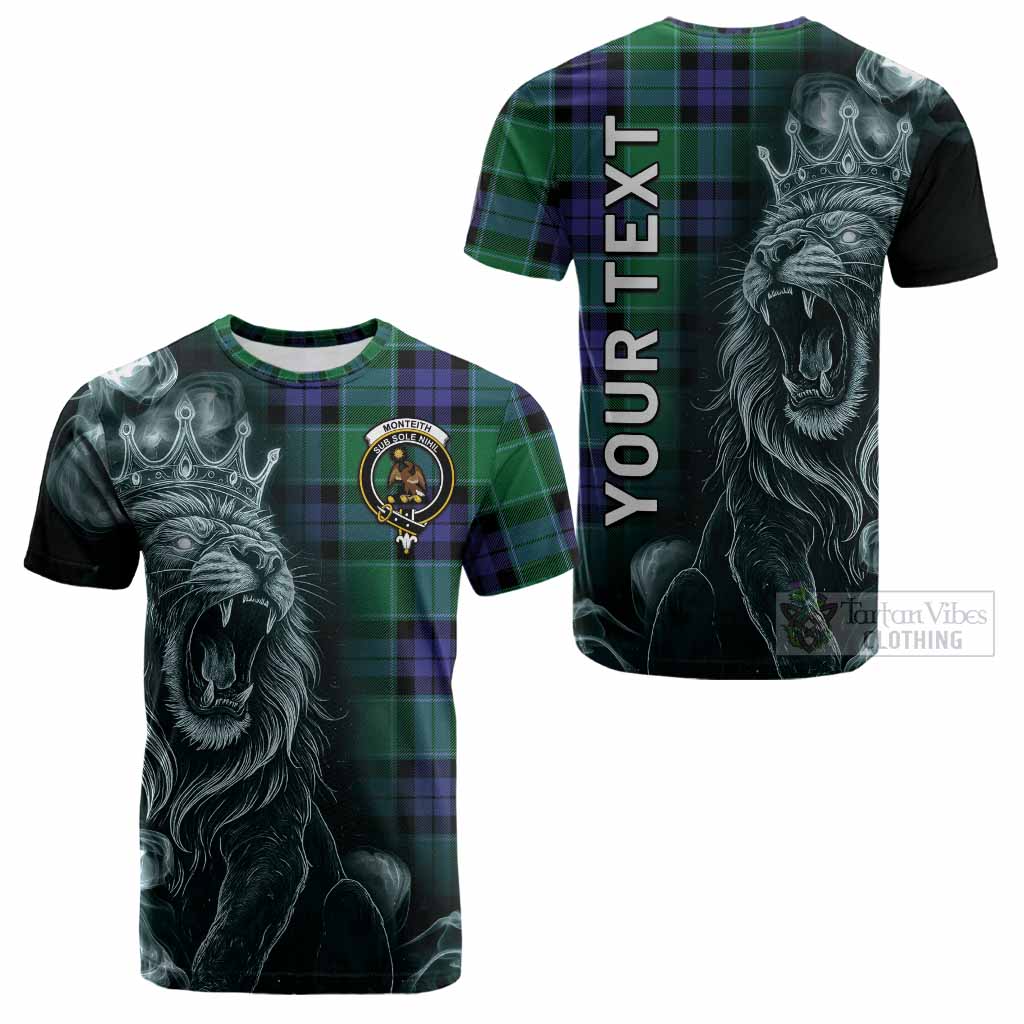 Monteith Tartan Cotton T-shirt Roaring Lion Heritage
