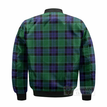 Monteith Tartan Crest Bomber Jacket Ferocious Lion Style
