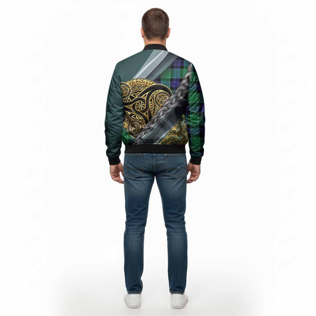 Monteith Tartan Crest Bomber Jacket Scottish Triskele Celtic - Tartan Vibes Clothing
