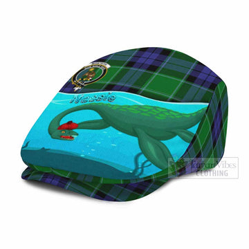 Monteith Tartan Crest Flat Cap, Jeff Cap Nessie Under Water