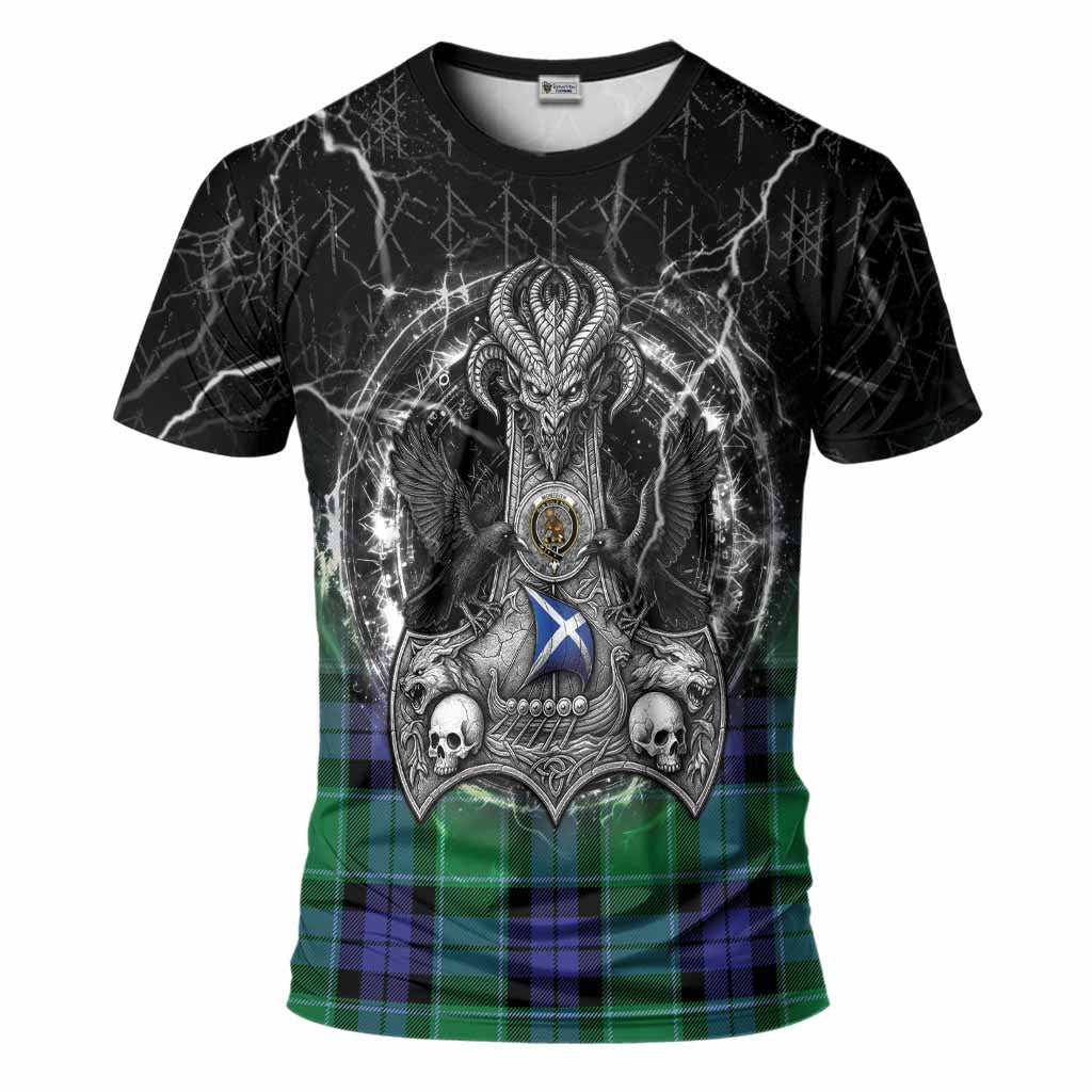 Monteith Tartan Crest T-Shirt Celtic Odin's Raven Legacy