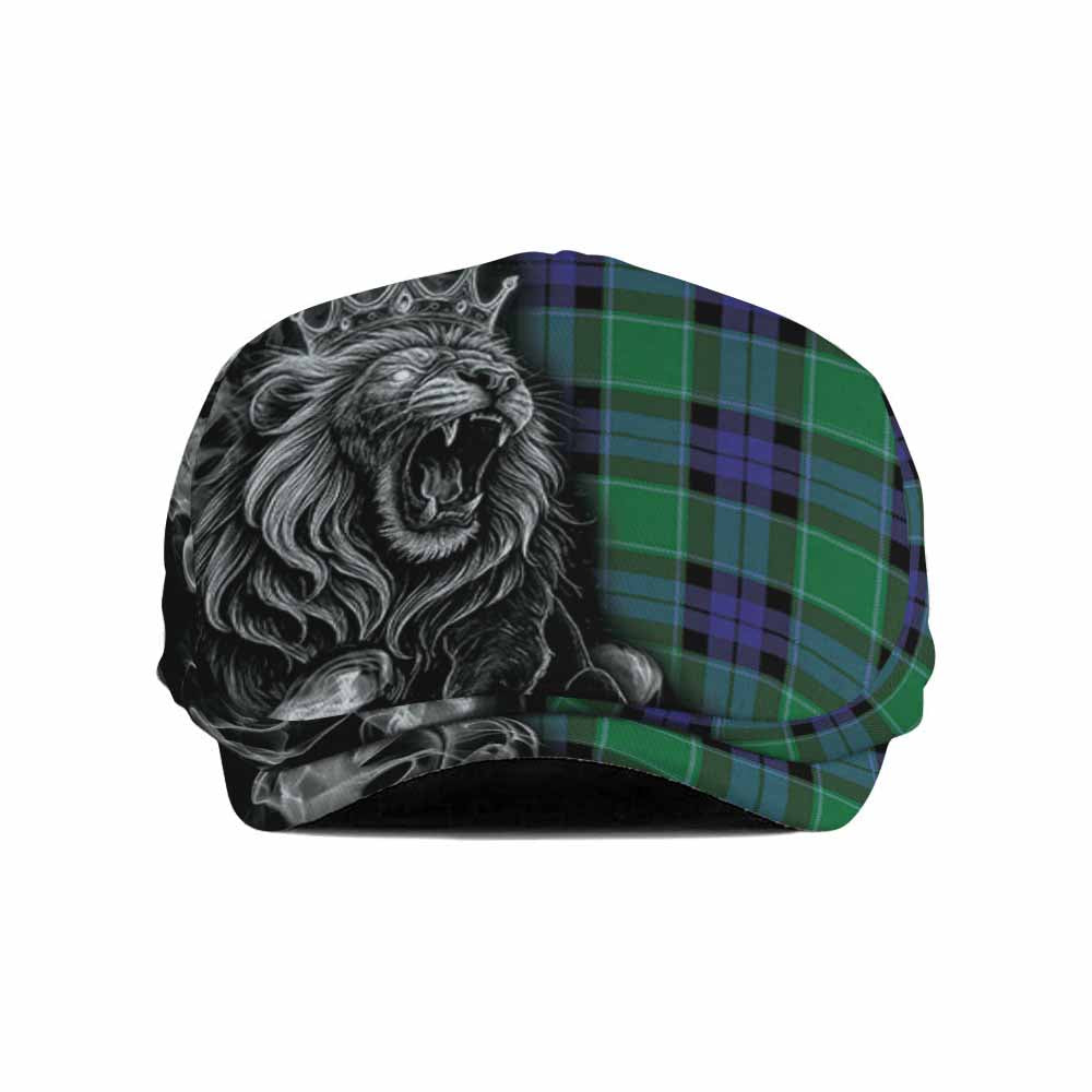 Monteith Tartan Flat Cap, Jeff Cap Roaring Lion Heritage Flat Cap - Tartan Vibes Clothing