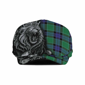 Monteith Tartan Flat Cap, Jeff Cap Roaring Lion Heritage Flat Cap - Tartan Vibes Clothing