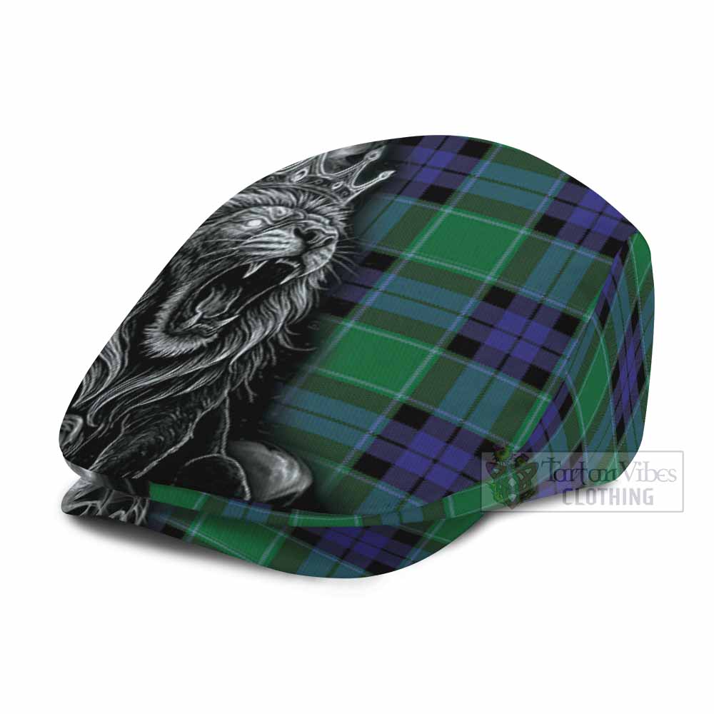 Monteith Tartan Flat Cap, Jeff Cap Roaring Lion Heritage - Tartan Vibes Clothing