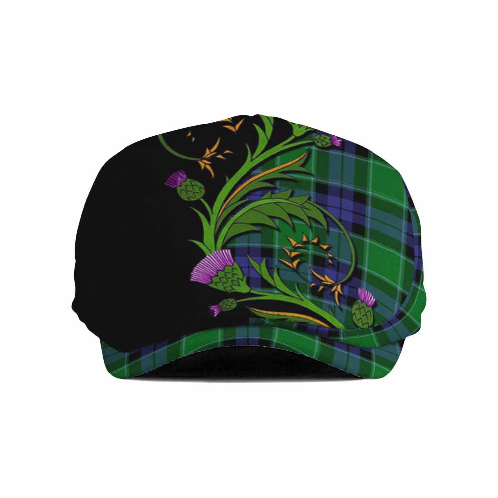 Monteith Tartan Flat Cap, Jeff Cap Scottish Thistle Pride Heritage Art Flat Cap - Tartan Vibes Clothing