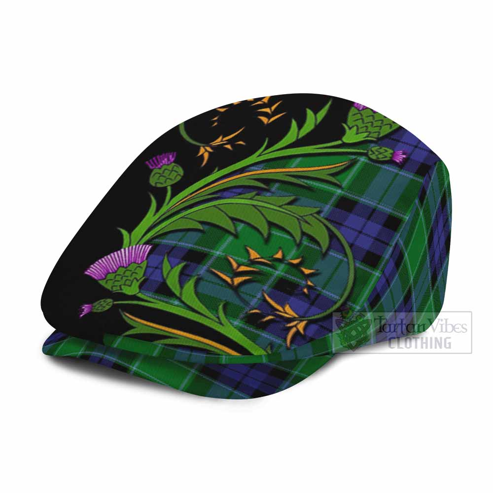 Monteith Tartan Flat Cap, Jeff Cap Scottish Thistle Pride Heritage Art - Tartan Vibes Clothing