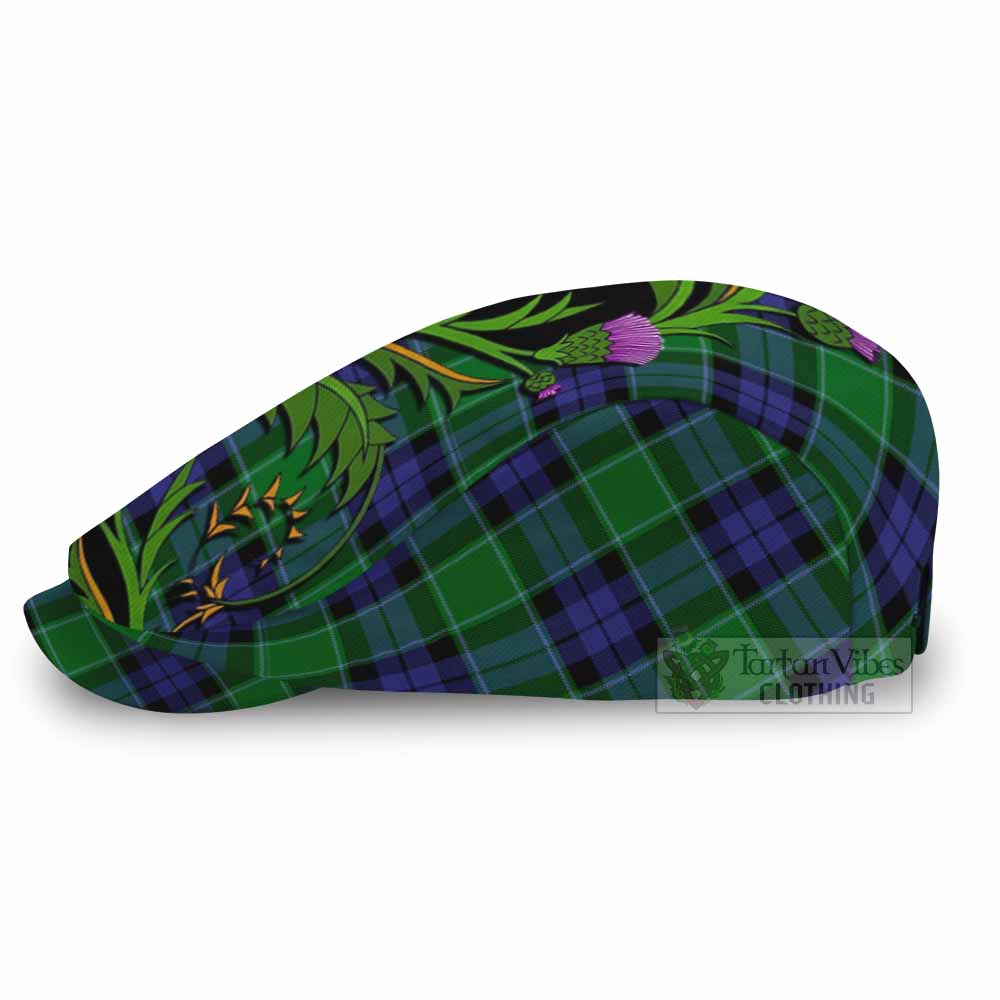 Monteith Tartan Flat Cap, Jeff Cap Scottish Thistle Pride Heritage Art - Tartan Vibes Clothing