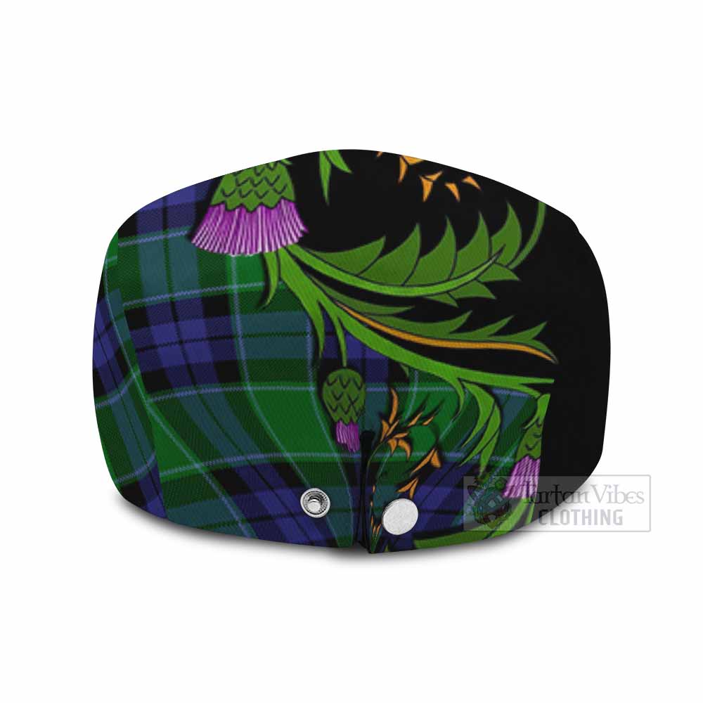 Monteith Tartan Flat Cap, Jeff Cap Scottish Thistle Pride Heritage Art - Tartan Vibes Clothing