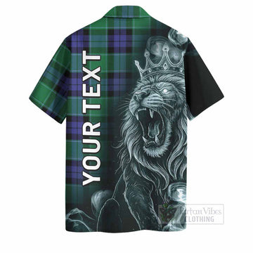 Monteith Tartan Hawaiian Shirt Roaring Lion Heritage
