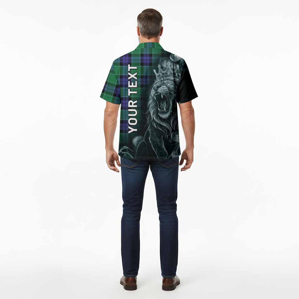 Monteith Tartan Hawaiian Shirt Roaring Lion Heritage
