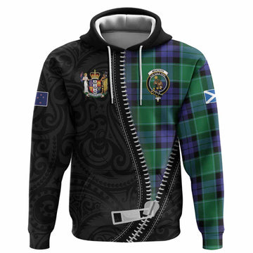 Monteith Tartan Hoodie New Zealand Pattern Unique Zipper Stylized