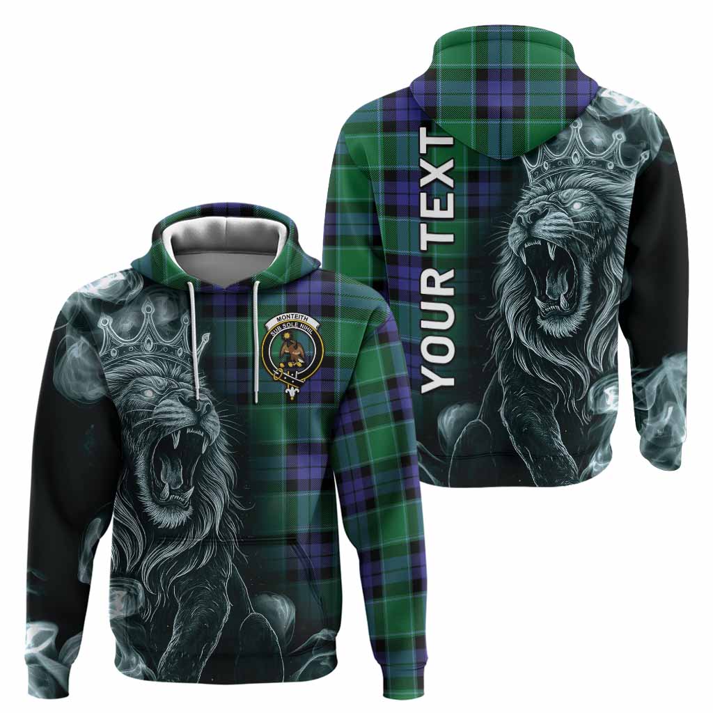 Monteith Tartan Hoodie Roaring Lion Heritage