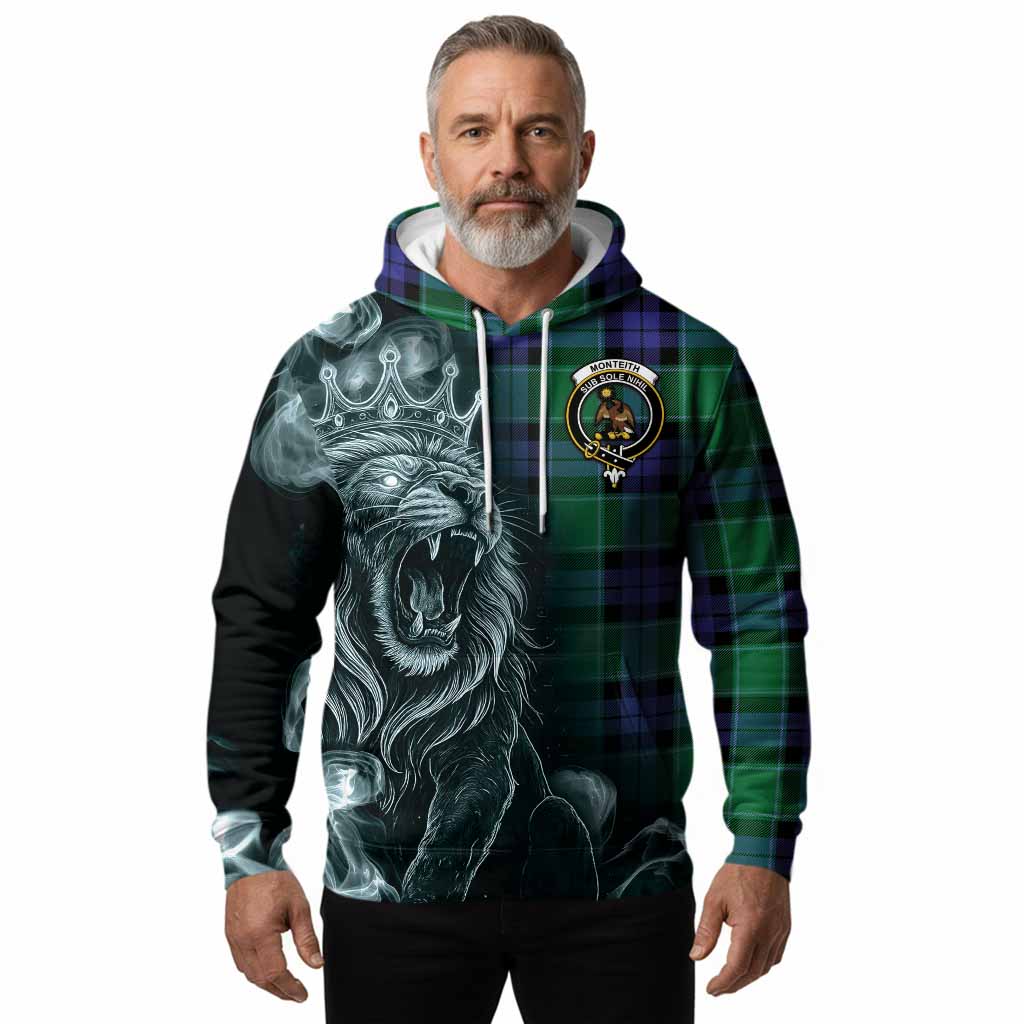 Monteith Tartan Hoodie Roaring Lion Heritage