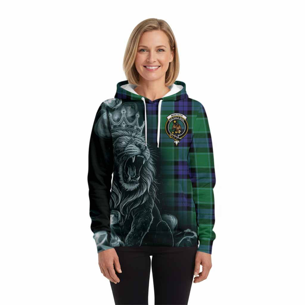 Monteith Tartan Hoodie Roaring Lion Heritage