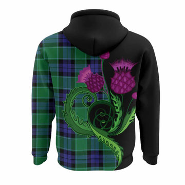 Monteith Tartan Hoodie Traditional Scottish Thistle